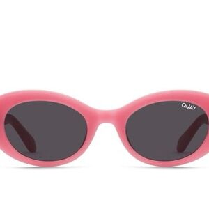 Quay Pink Oval Sunglasses